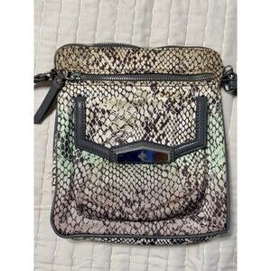 Simply Vera Wang Faux Snake Skin Multicolor Crossbody Purse (Strap Is 48 Inches)
